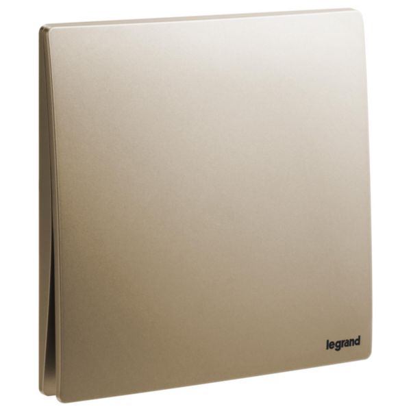 Mallia Senses - 1 gang 1 way switch 16AX - Dark Bronze
