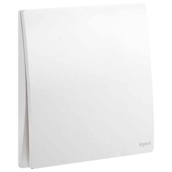 Mallia Senses - 1 gang 1 way switch 16AX - Matt White