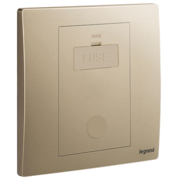 Mallia Senses - 1 gang unswitched fused connection unit with cord outlet - 13A - Dark Bronze
