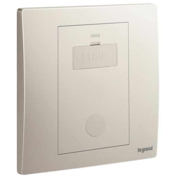 Mallia Senses - 1 gang unswitched fused connection unit with cord outlet - 13A - Champagne