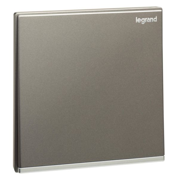 Galion - 1 gang 1 way switch 16AX - Dark Silver